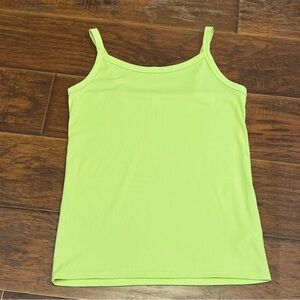 No Boundaries Green Ribbed Stretch Tank Top size L 11-13